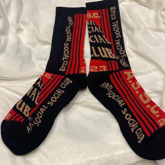 NWT AntiSocialSocialClub “pack your things” 2023 socks - Picture 4 of 5